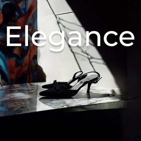 STUART WEITZMAN BLACK SATIN EVENING DRESS BOW SLINGBACK shoes size 8 N - Picture 5 of 15